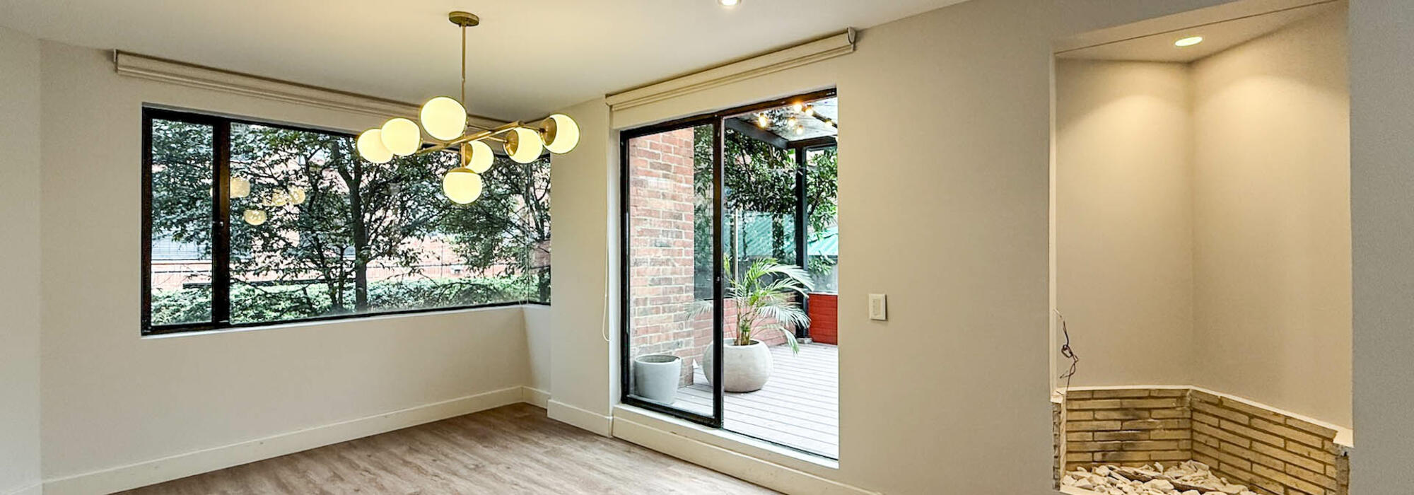Apartamento con terraza en arriendo en Chicó