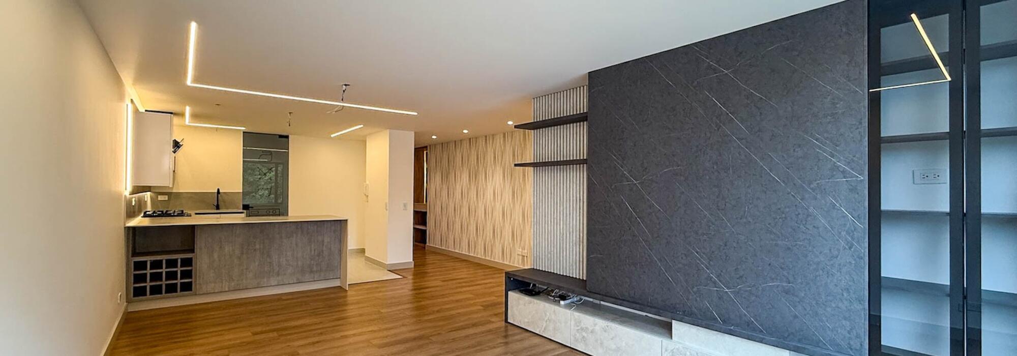 Apartamento con terraza en arriendo en Chicó