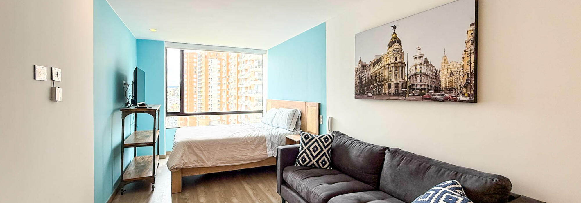 Apartaestudio amoblado o sin amoblar en arriendo en Chapinero Alto