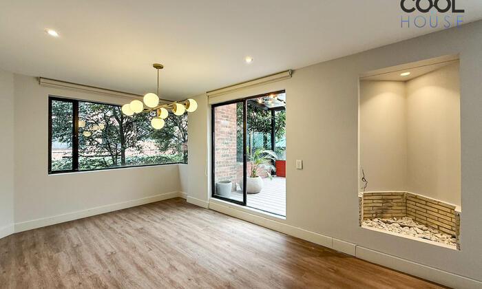 Apartamento con terraza en arriendo en Chicó
