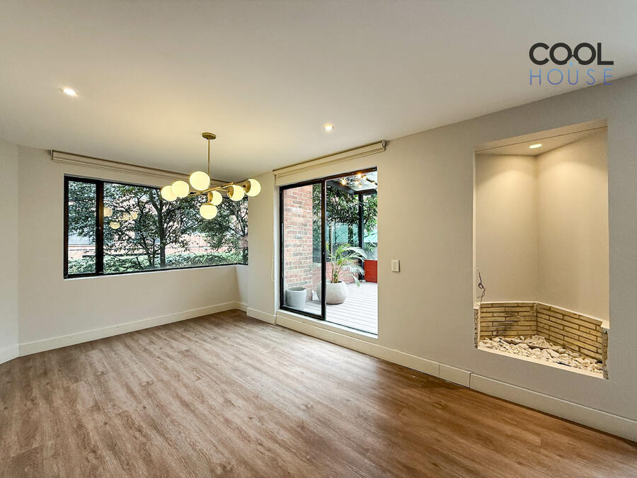 Apartamento con terraza en arriendo en Chicó