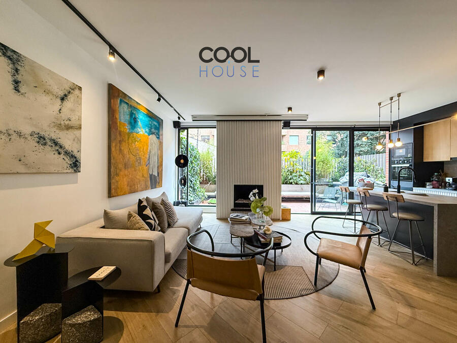 Apartamento con terraza en arriendo en Chicó 