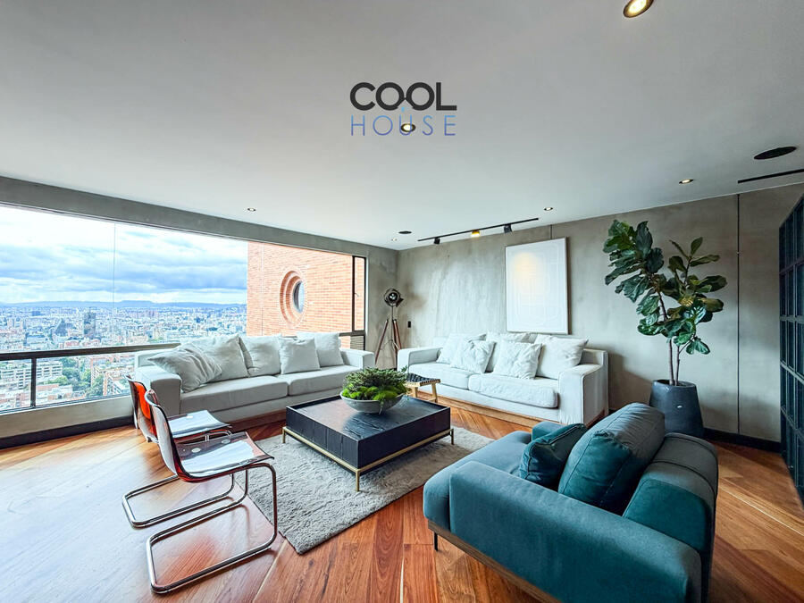 Apartamento con terraza en venta o arriendo amoblado en Chicó Alto