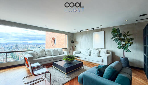 Apartamento con terraza en venta o arriendo amoblado en Chicó Alto 